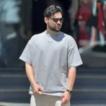 تیشرت بیسیک پارچه دو نخ گرم بالا - Image 3