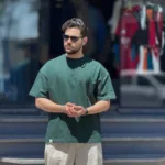 تیشرت بیسیک پارچه دو نخ گرم بالا - Image 5