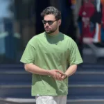 تیشرت بیسیک پارچه دو نخ گرم بالا - Image 6