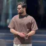 تیشرت بیسیک پارچه دو نخ گرم بالا - Image 9