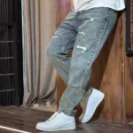 شلوار مام فیت جین زاپدار زاپ بسته کد 3/824