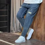 شلوار مام فیت جین زاپدار زاپ بسته کد 3/849 - Image 2