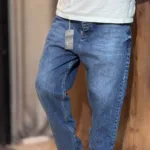 شلوار مام فیت جین ساده کد3/693 - Image 2