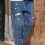 شلوار مام فیت جین زاپدار زاپ بسته کد 3/849 - Image 3