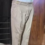 شلوار مام فیت پارچه ای بزیاق ترک ساده - Image 2