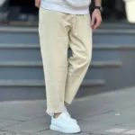 شلوار مام پارچه ای کتان - Image 8