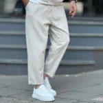 شلوار مام پارچه ای کتان - Image 2