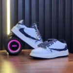 کفش اسپرت جردن وان سفید آبی لویی ویتون 210 - Image 4