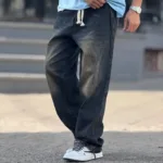 شلوار بگ دو کوپ جین گرم بالا - Image 10