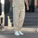 شلوار کنفی نیم بگ کمر کش - Image 2