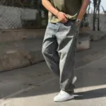 شلوار بگ دو کوپ جین گرم بالا - Image 3