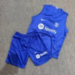 ست رکابی و شلوارک ورزشی مردانه بارسلونا