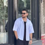 پیراهن تنسل آستین کوتاه مردانه - Image 2