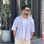 پیراهن تنسل آستین کوتاه مردانه - Image 5