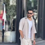 پیراهن تنسل آستین کوتاه مردانه - Image 6