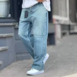 شلوار جین بگ سنگشور آبی یخی کد3/867