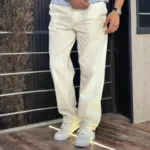 شلوار بگ لینن کنفی