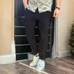 شلوار مام فیت لینن کنفی - Image 2