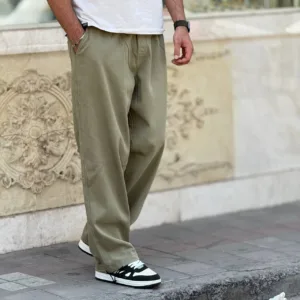 شلوار بگ کتان دو کوپ