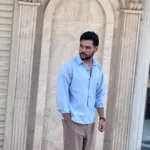 پیراهن مردانه آستین بلند لینن ساده - Image 10