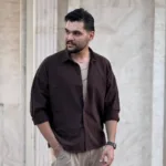 پیراهن مردانه آستین بلند لینن ساده - Image 8