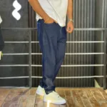 شلوار مام فیت جین مردانه سرمه ای کد 3/806 - Image 2