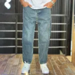 شلوار مام فیت جین مردانه آبی سنگشور کد 3/759 - Image 2