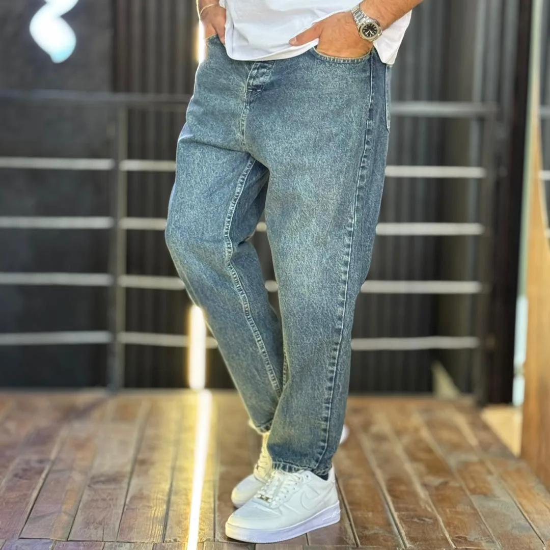 WhatsApp Image 2025-08-21 at 13.05.02 شلوار مام فیت جین مردانه آبی سنگشور کد 3/759