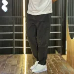 شلوار مام فیت جین مردانه زاپدار مشکی کد 3/1019 - Image 3