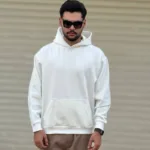 هودی مردانه ساده ضخیم جدید - Image 3