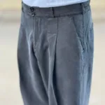 شلوار پارچه ای بگ مردانه بزیاق پیله دار - Image 14