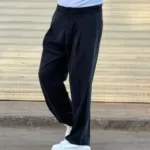 شلوار پارچه ای بگ مردانه بزیاق پیله دار - Image 2