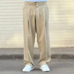 شلوار پارچه ای بگ مردانه بزیاق پیله دار - Image 11