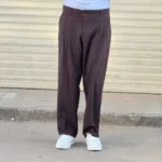 شلوار پارچه ای بگ مردانه بزیاق پیله دار - Image 8