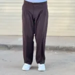 شلوار پارچه ای بگ مردانه بزیاق پیله دار - Image 9