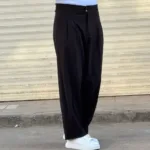 شلوار پارچه ای بگ مردانه بزیاق پیله دار - Image 16