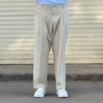 شلوار پارچه ای بگ مردانه بزیاق پیله دار - Image 17