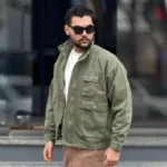 کت کتان مردانه اسپرت 5 جیب قواره بزرگ - Image 8