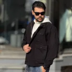 کت کتان مردانه اسپرت 5 جیب قواره بزرگ - Image 5