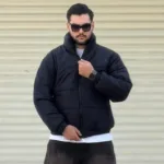 کاپشن پفی مردانه زمستانی بیسیک - Image 4