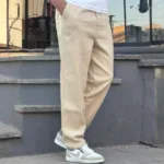 شلوار نیم بگ کنفی کمر کش ضخیم 505 - Image 4