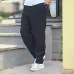 شلوار نیم بگ کنفی کمر کش ضخیم 505 - Image 3