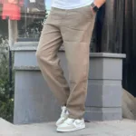 شلوار نیم بگ کنفی کمر کش ضخیم 505 - Image 5