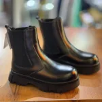 بوت مردانه مشکی بغل کش ZARA - Image 2