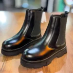 بوت مردانه مشکی بغل کش ZARA