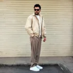 کاپشن مردانه اسپرت چرم ZARA - Image 2