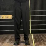 شلوار پارچه ای کلاسیک نیم بگ مردانه بزیاق پیله دار - Image 6