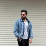 جکت جین مردانه قواره بزرگ وارداتی - Image 19