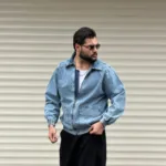 جکت جین مردانه قواره بزرگ وارداتی - Image 18